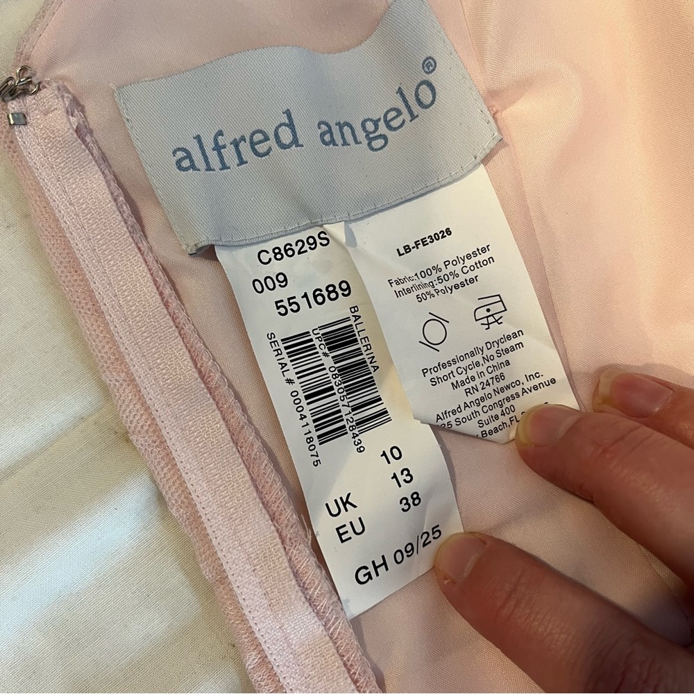 ALFRED Angelo Modern Vintage Style Ballerina Chiffon Bridesmaid Prom Dress NWT - Picture 16 of 16